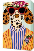 Obraz 30x50cm  Portret Zwierząt | Pies w Okularach | Pop Art