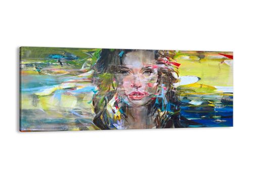 Obraz Na Płótnie - Portret Kobieta - 100X40 Cm - Ab100X40-3473 na Arena.pl