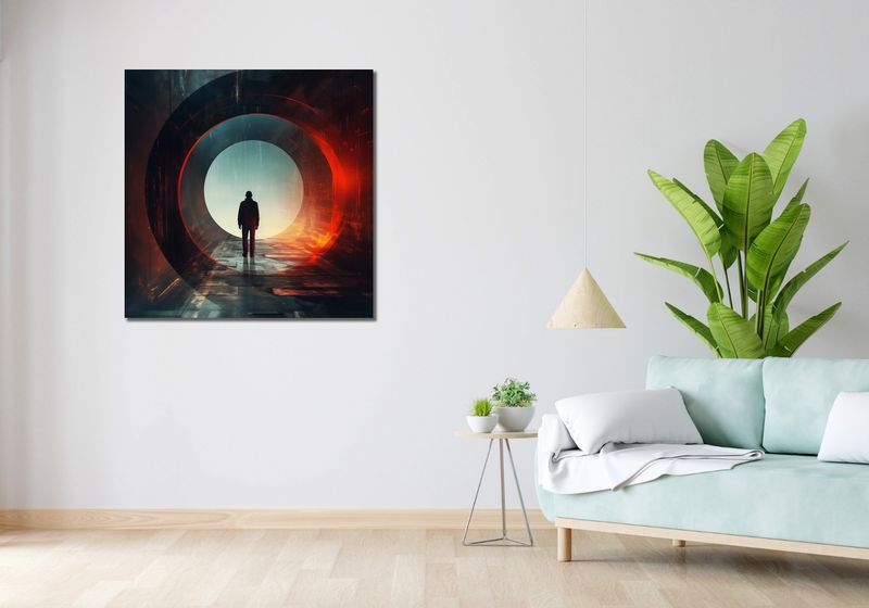 Obraz 90x90cm Portal do Świata zdjęcie 2