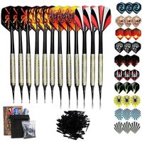 Zestaw 12 Rzutek do Darta do Tarczy Elektronicznej Lotki do Gry 100 Grotów