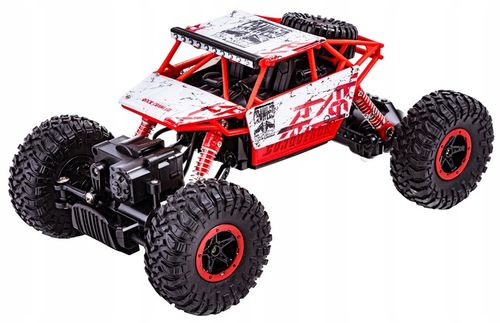 Samochód Auto RC ROCK CRAWLER 2.4 GHz 1:18 Czerwony Zdalnie Strerowany RC na Arena.pl