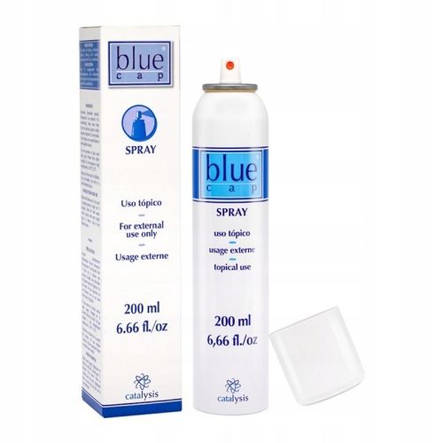 Blue Cap Spray 200 ml na łuszczycę AZS egzema - łagodzący świąd skóry na Arena.pl