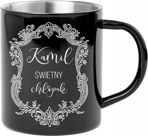 Kubek metalowy z grawerem PREZENT dla nauczyciela na Arena.pl