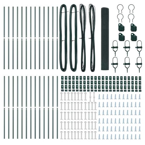 Ogrodzenie z słupkami Zielony 1.2 x 50 m Stal na Arena.pl