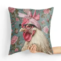 Poduszka Kura - Poduszka Dekoracyjna Tył poduszki: - Czarny