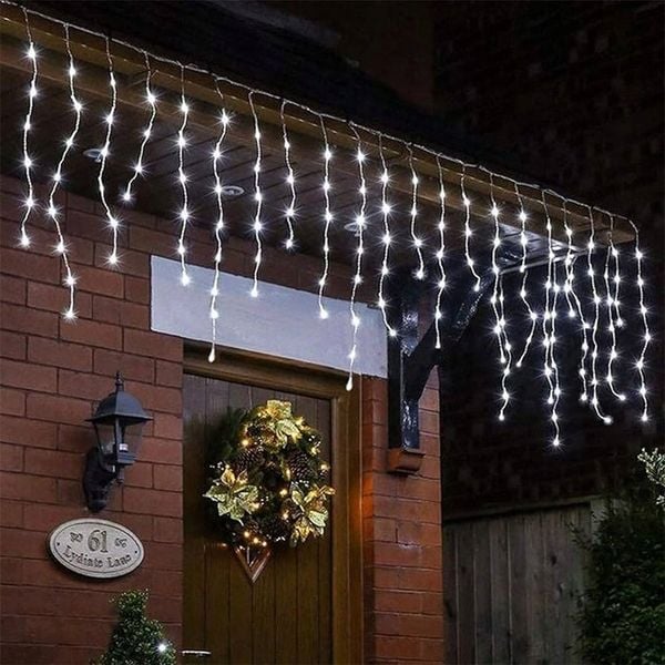 SOPLE 300LED LAMPKI ZEWNĘTRZNE IP44 FLASH KURTYNA GIRLANDA ŚWIETLNA 13M zdjęcie 5