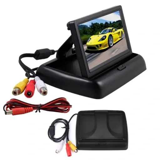 MONITOR 4.3'' SKŁADANY TFT LCD DO KAMERY COFANIA zdjęcie 1