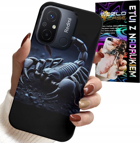 ETUI DO XIAOMI REDMI 12C - SKORPION, SKORPIONY + FOLIA HYDROŻELOWA na Arena.pl