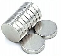 10x MAGNES Falon-Tech Neodymowy Walcowy 14x2 mm OKRĄGŁY SILNY MOCNY KRĄŻEK