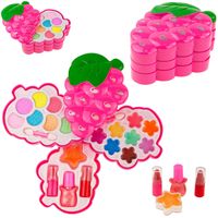 ZESTAW KOSMETYKÓW DO MAKIJAŻU TWARZY MAKE-UP DZIEWCZYNKI ZABAWKOWY WINOGRON