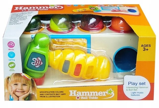 Muzyczny młotek malucha wbijane piłki TA332 zdjęcie 1