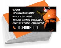 Wizytówki reklamowe 200 szt dużo wzorów ROZBUDOWY MODERNIZACJE