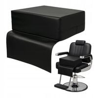 Siedzisko Dziecięce Na Fotel Fryzjerski Czarna Pufa Do Salonu SOLIDNE MOCNE