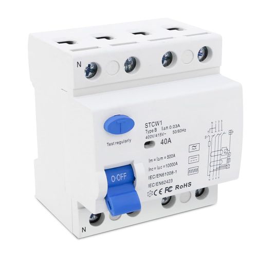 Wyłącznik różnicowoprądowy JAOGAUS STCW1 40A 30mA 4P typ B 400V 10kA na Arena.pl