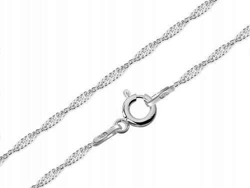 ŁAŃCUSZEK SREBRNY 925 SINGAPUR 025 DŁUGOŚĆ 40cm na Arena.pl