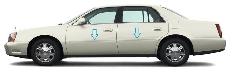 Cadillac Deville 2000-2005 - Listwy chrom boczne drzwi chromowane ochronne zdjęcie 1