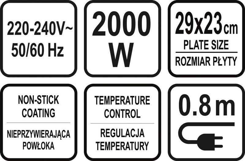 GRILL ELEKTRYCZNY 2200W - W-67451 zdjęcie 6