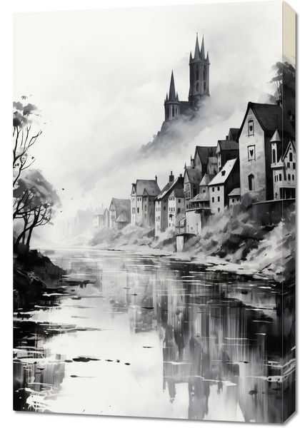 Obraz 60x90cm Mglisty Refleks zdjęcie 1