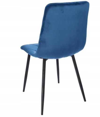 4 x krzesło tapicerowane pikowane welur nowoczesne na Arena.pl
