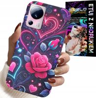 ETUI DO XIAOMI 13 LITE - SERCE, RÓŻA, NASTOLETNIE CASE + SZKŁO