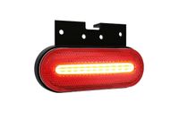 Lampa LED obrysowa czerwona z uchwytem 12V-36V 070CK