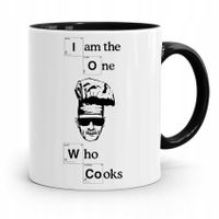Kubek Czarny Dla Kucharza I Am The One Who Cooks Z Nadrukiem Ze Zdjęciem