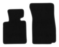 Dywaniki przednie welurowe czarne do: BMW Z4 E85 2002-2008 cabrio
