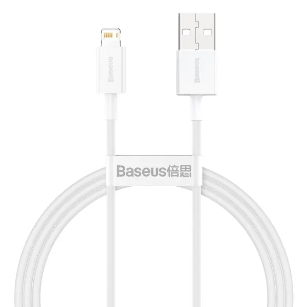 Baseus Superior kabel USB - Lightning 2,4A 1 m Biały (CALYS-A02) zdjęcie 1