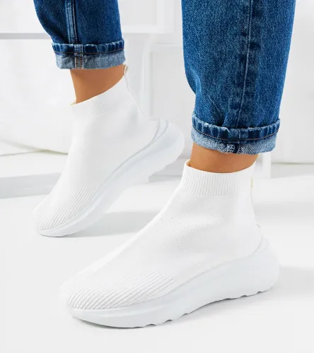 Białe wysokie sneakersy Jennifer 36 na Arena.pl