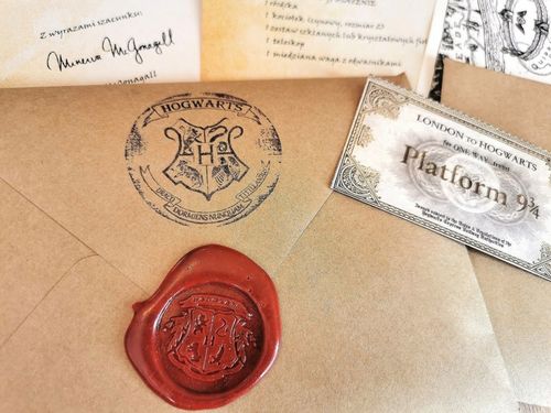 Twój List z Hogwartu Harry Potter - pieczęć, bilet na Arena.pl