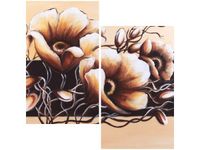 60X60CM DOSTOJNE KWIATY DWU OBRAZ ŚCIAN