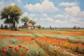 Plakat 91,5x61cm Szeptające Makowe Pola