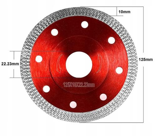2x TARCZA DIAMENTOWA DO CIĘCIA GRESU PŁYTEK 125MM CERAMIKI BETONU SPIEKU na Arena.pl