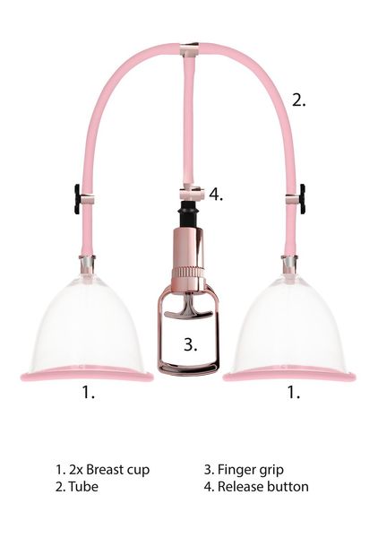 Shots Pumped Breast Pump Set Medium Rose Gold zdjęcie 9