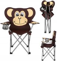 NILS Krzesło Turystyczne Ogrodowe Kempingowe MONKEY Dla Dziecka W Pokrowcu
