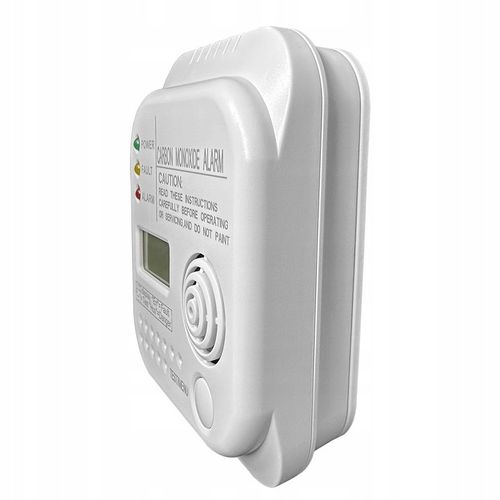 Bezprzewodowy czujnik gazu tlenku węgla czadu i dymu na baterię alarm na Arena.pl