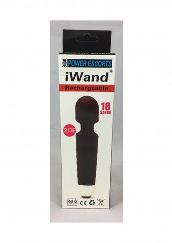 Iwand black rechargeable silicone bodywand massager na Arena.pl