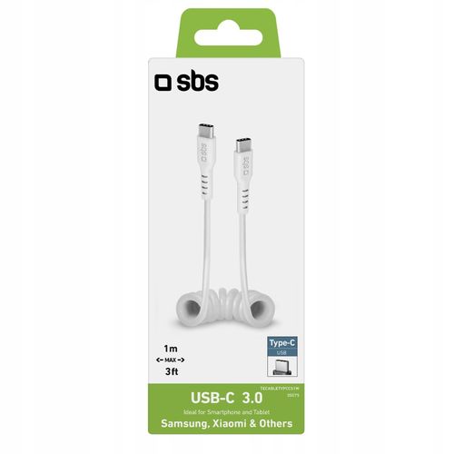 Kabel USB-C SBS 1m Biały TECABLETYPCCS1W na Arena.pl