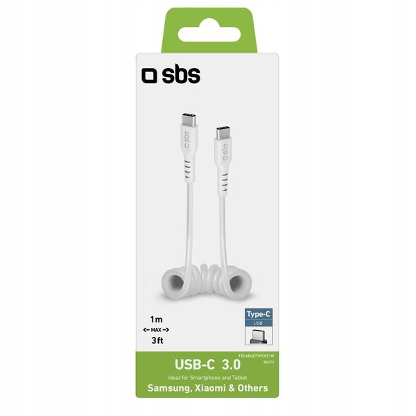 Kabel USB-C SBS 1m Biały TECABLETYPCCS1W zdjęcie 2