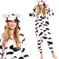 Piżama Damska Kombinezon Kigurumi Onesie Krowa Biało Czarna 165-175 cm L