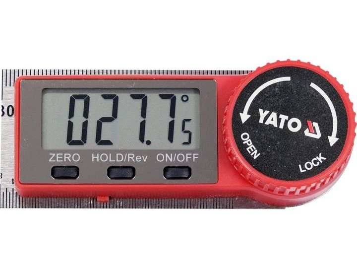 YATO KĄTOMIERZ CYFROWY ELEKTRONICZNY KĄTOWNIK LCD zdjęcie 5