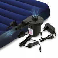 POMPKA ELEKTRYCZNA DO MATERACA piłki BASENU 3 KOŃCÓWKI do pompowania