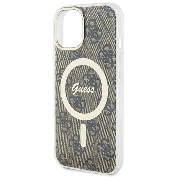 Etui Guess do iPhone 15, iPhone 14, iPhone 13, Brązowy, MagSafe zdjęcie 6