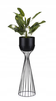Kwietnik nowoczesny z osłonką 68 cm LOFT czarny