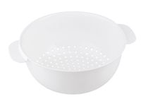 Cedzak durszlak z uszami MOLLY 23,5 cm biały do odcedzania makaronu płukania warzyw owoców