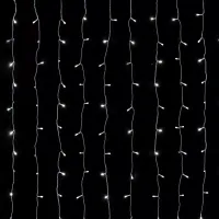 Kurtyna świetlna 1,2x1,8 m 234 LED w 13 soplach zimna do dekoracji wnętrz