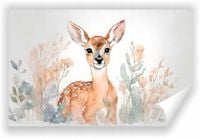 Fototapeta PREMIUM STRUKTURA ZMYWALANA tapeta dla dzieci mała sarna