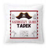 Poduszka Dla Tadka Na Urodziny Ze Zdjęciem Na Prezent Biała 40X40 Cm