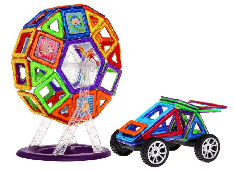Magiczne Klocki Magnetyczne 112 Elementów zdjęcie 4