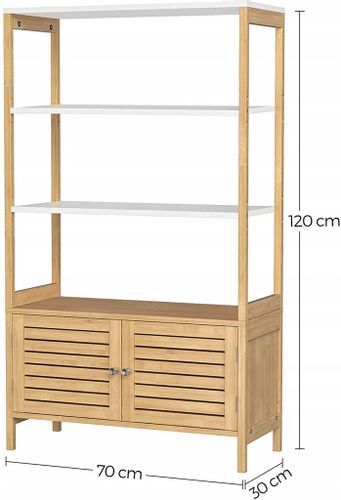 Szafka stojąca naturalna regał półki do łazienki na Arena.pl